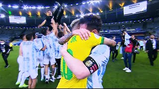 Lionel Messi vs Brazil (Copa America Final 2021) Tears Of Joy (With Celebrations) - HD 1080i