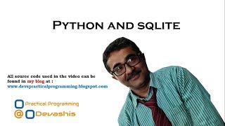 Python and sqlite-Devashis Chakraborty