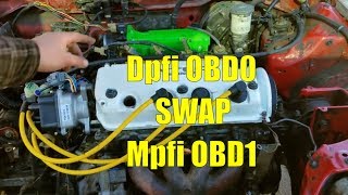 DIY Dpfi to Mpfi Swap - Mini Me Vtec Swap - Honda EF Sedan swap