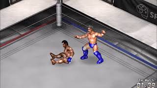 【Fire Pro Wrestling World】Ground back elbow/グラウンドバックエルボー【Move Craft】Opponent Down - Face