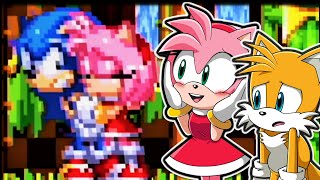 AMY KISSES SONIC | Tails & Amy React to Team Sonic Adventures - ACT 1 | Green Hill Zone