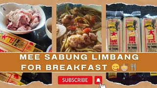 SARAPAN DENGAN MEE SABUNG LIMBANG // CARA MASAK DAN BAHAN UNTUK MEMASAK #food MEE SABUNG