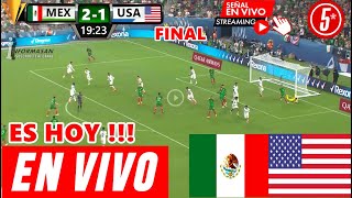 México vs. Estados Unidos En Vivo, Partido JUEGA MEXICO VS USA, Final Liga De Naciones México TV HOY