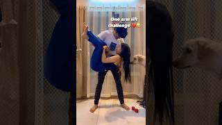 One arm lift challenge❤️😇 #youtube #youtubeshorts #shorts