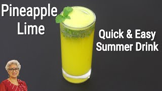 Pineapple Lime Juice - Quick & Easy Pineapple Lemon Juice - Summer Drinks | Skin