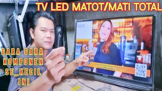 Tv LED 32 inch Sharp mati lampu indikator tidak nyala