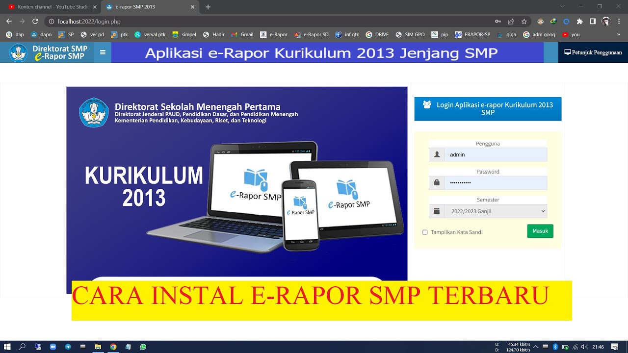 Cara Instal E-Rapor SMP K-13 Versi Terbaru 2022, Link Aplikasi Ada D ...