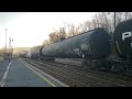 Norfolk Southern freight trains at Lewistown, PA (03/21/2023)