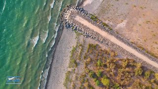 Video clip in drone - חופי הים בישראל