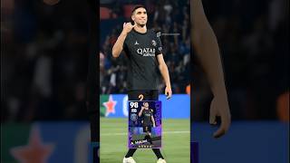 Achraf Hakimi UCL POTW Card ⚡🤘 #Shorts #efootballmobile #efootball2024mobile