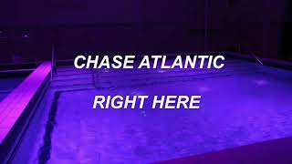 Chase Atlantic - Right Here ( lyrics ) #lyrics #righthere