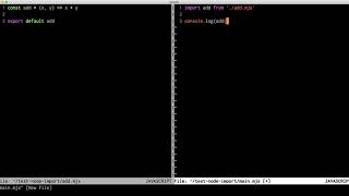 Using import/export syntax in Nodejs