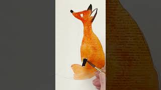 You'll love painting this cute fox in watercolor! Plus there's a free sketch download on our website