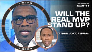 ☘️ TATUM FOR MVP?! ☘️ Stephen A. & Shannon Sharpe don’t see EYE TO EYE at all! | First Take