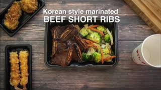 F\u0026F LA Galbi - Stir fried rice and veggies with Korean style marinated beef short ribs