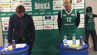 Korisliiga pressi: Honka vs. Karhu Basket 17.12.2024