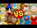 M.U.G.E.N. Battles | Homer/El Chavo/Wizard Mickey Mouse/Freddy Fazbear vs Elmo/Grover/Lincoln/Luan