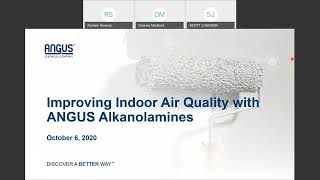 Improving Indoor Air Quality with ANGUS Alkanolamines