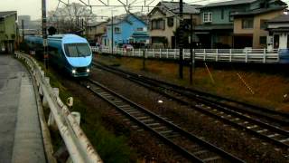 小田急60000形MSE　御殿場線内試運転　松田駅出発