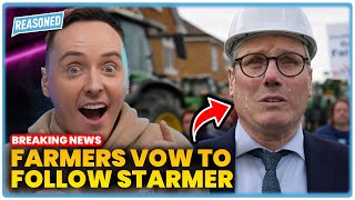 Farmers HUMILIATE Starmer: FLEES Event Via Helicopter! 🤡