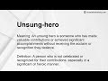 unsung hero meaning