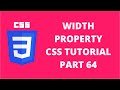 Width Property CSS | CSS Tutorial Part 64