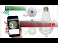 how to use led camera bulb   Hidden Camera