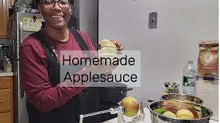 Homemade Chunky Applesauce