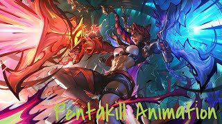 戰魂鬥士煞蜜拉五殺特效展示/ Soul Fighter Samira Pentakill Animation 【煞蜜拉Samira】【公主病】