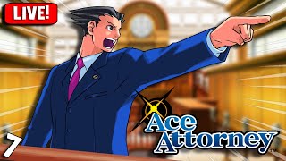 🔴 edgeworth, do you smell that? it's the smell of JUSTICE!! | Ace Attorney (LIVE!) [7]