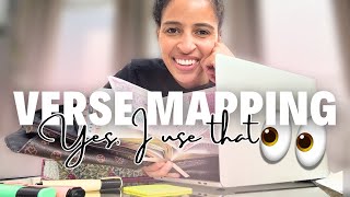 How I VERSE MAP Step-by-Step 📝 Bible Study with Me in Real Time | WORD STUDY on Contentment