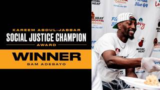 The Moment Bam Was Announced The NBA Social Justice Champion Award Winner On NBC 🎥