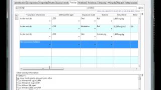 SDScribe- Toxicity Table