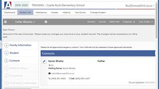 Student Data Confirmation Process