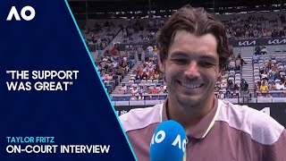 Taylor Fritz On-Court Interview | Australian Open 2024 Third Round