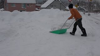 24年25年シーズン 北海道の雪かき ６ 朝一🌈 Snow shoveling in Hokkaido for the 2024/25 season 6　＃ママさんダンプ