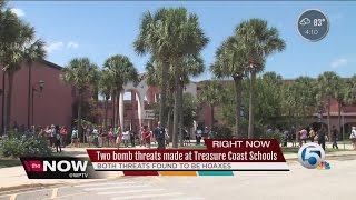 Two bomb threats made at Treasure Coast schools