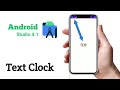 Tutorial TextClock in Android Studio 4.1