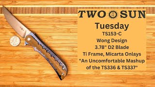 TwoSun Tuesday: TS153-C Wong Design in Titanium \u0026 Micarta with 3.78\