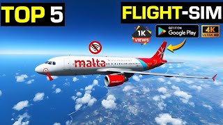 Top 5 flight simulator games for android | Best airplanes games for android 2023 @bendesk