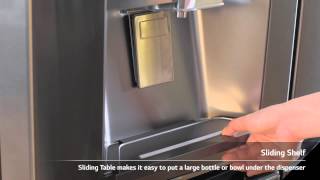 LG Water Purifying Refrigerator’s Sliding shelf