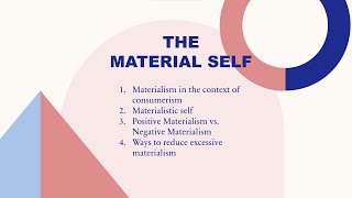 The Material Self (GE USelf: Understanding the Self)