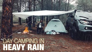 My Tent Flew In STORM - Solo Camping in Heavy Rain