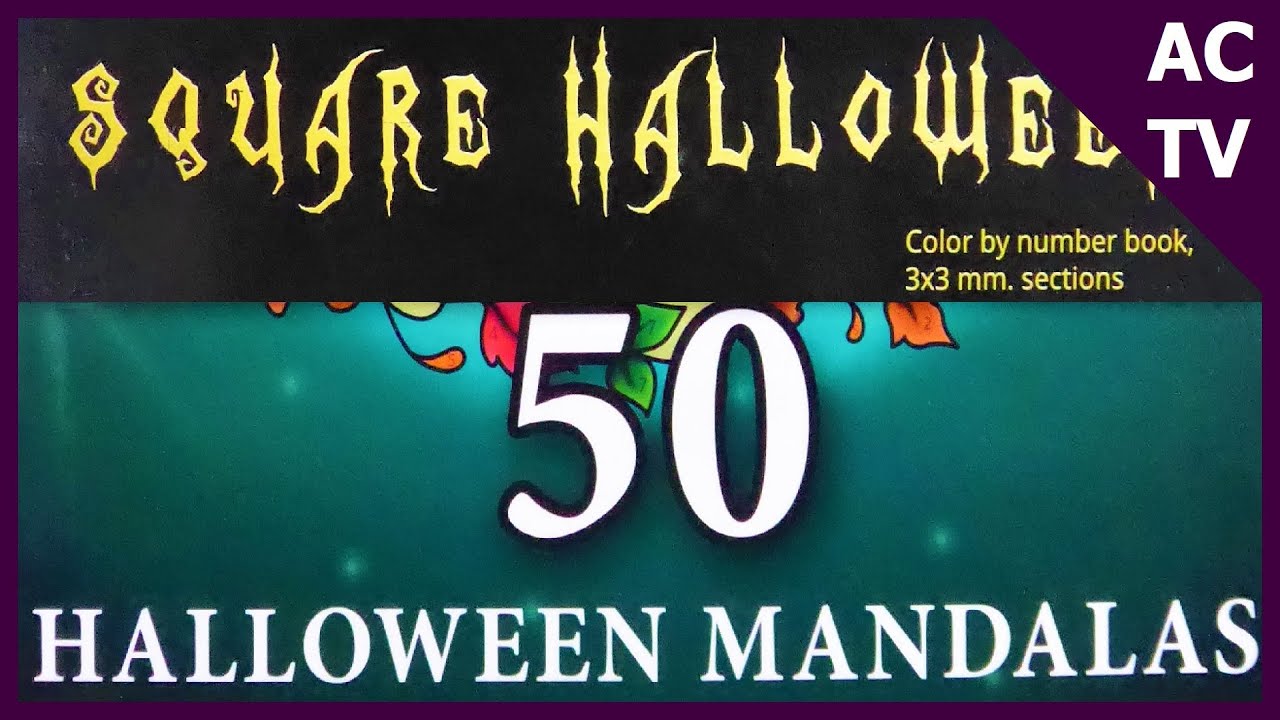 50 Halloween Mandalas Square Halloween Flip Through Annacolourstv