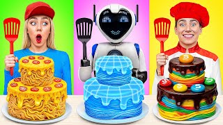 Me vs Grandma Cooking Challenge with a Robot | Crazy Ideas To Cook by Multi DO Smile