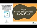 Control your Shelly devices from WordPress using Control Shelly Devices plugin