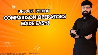 Master Python Comparison Operators in urdu/Hindi | Easy Guide for Beginners| Python Tutorial 10