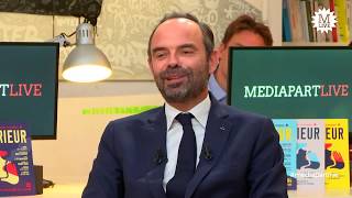 Le premier ministre Édouard Philippe face à la rédaction de Mediapart
