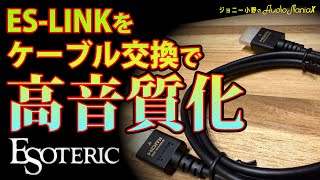 【空気録音】ES-LINKをケーブル交換で高音質化・エソテリックユーザー必見！！ES-LINKケーブル比較試聴　前編