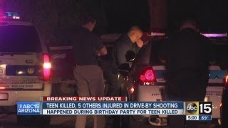 1 killed, 5 wounded in shooting at Phoenix birthday party